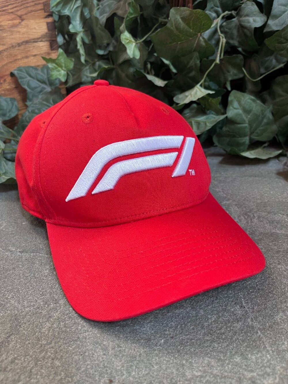 Formula 1 Hat Cap Strap Back Mens One Size Red F1 Racing Licensed Stichd